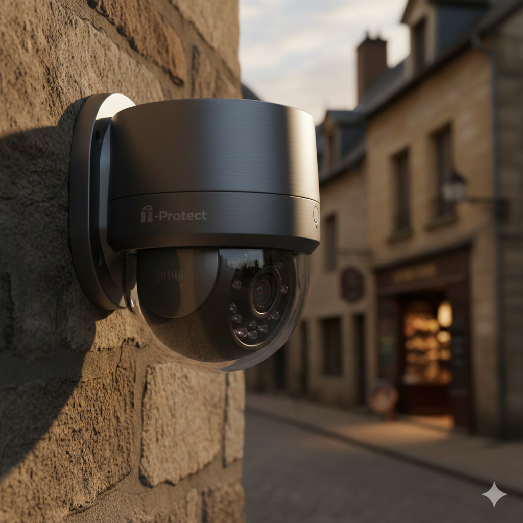 Installation Caméra Dôme Anti-Vandalisme à Sarlat